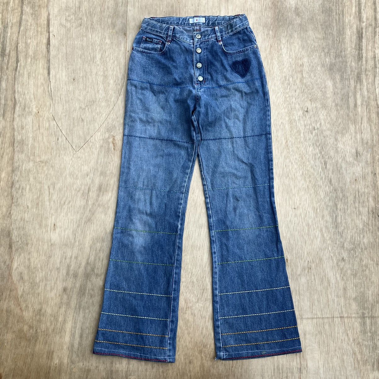 Angel Blue ANGEL BLUE PATCHWORK DENIM YOUTH WOMEN Size 26" / US 2 / IT 38 - 1 Thumbnail