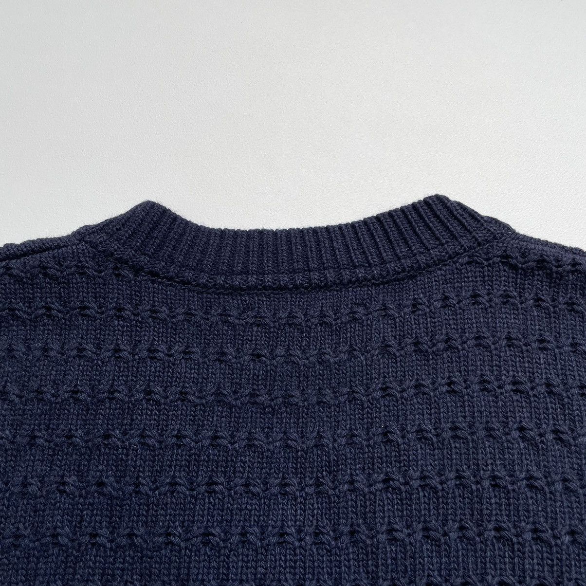 Our Legacy Dark Blue Wool Hole Knit Sweater Size US M / EU 48-50 / 2 - 10 Thumbnail