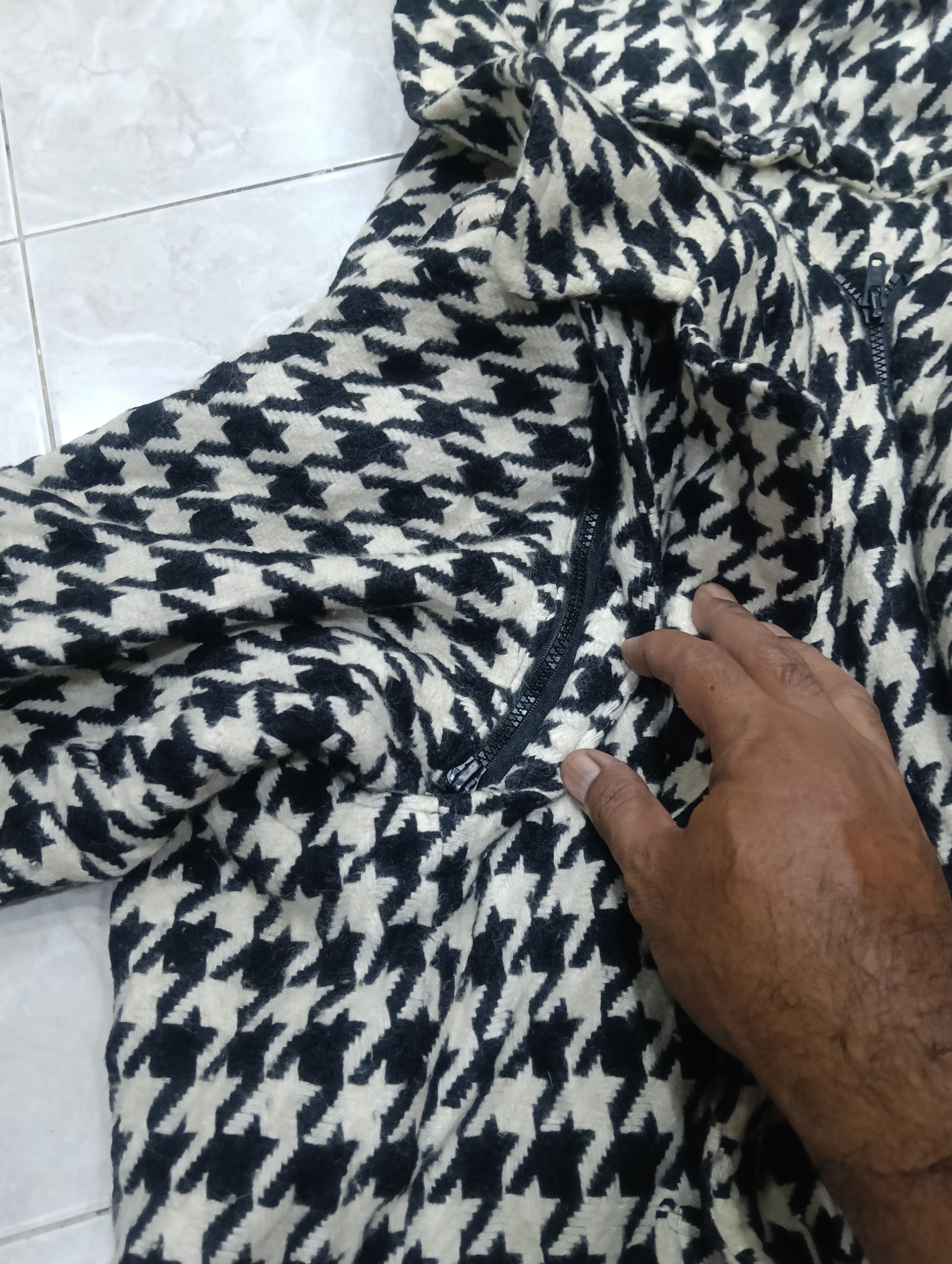 Japanese Unbrand Coat Parka Jacket Like Asymmetrical Design