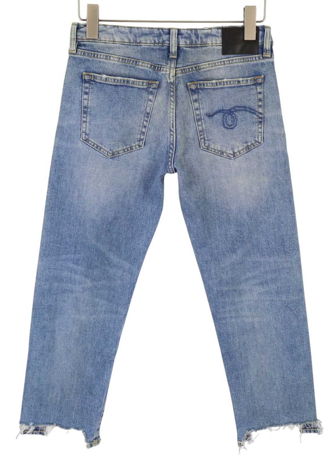 R13 BOY STRAIGHT W RIPS 27 Jasper Stretch Low Rise Blue 87167 Size 27" / US 4 / IT 40 - 4 Thumbnail