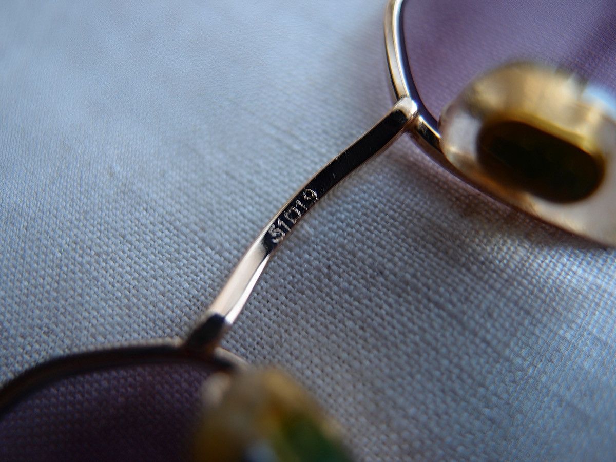 Emporio Armani Emporio Armani Sunglasses Purple Lenses Gold Metal Frame Size ONE SIZE - 10 Thumbnail