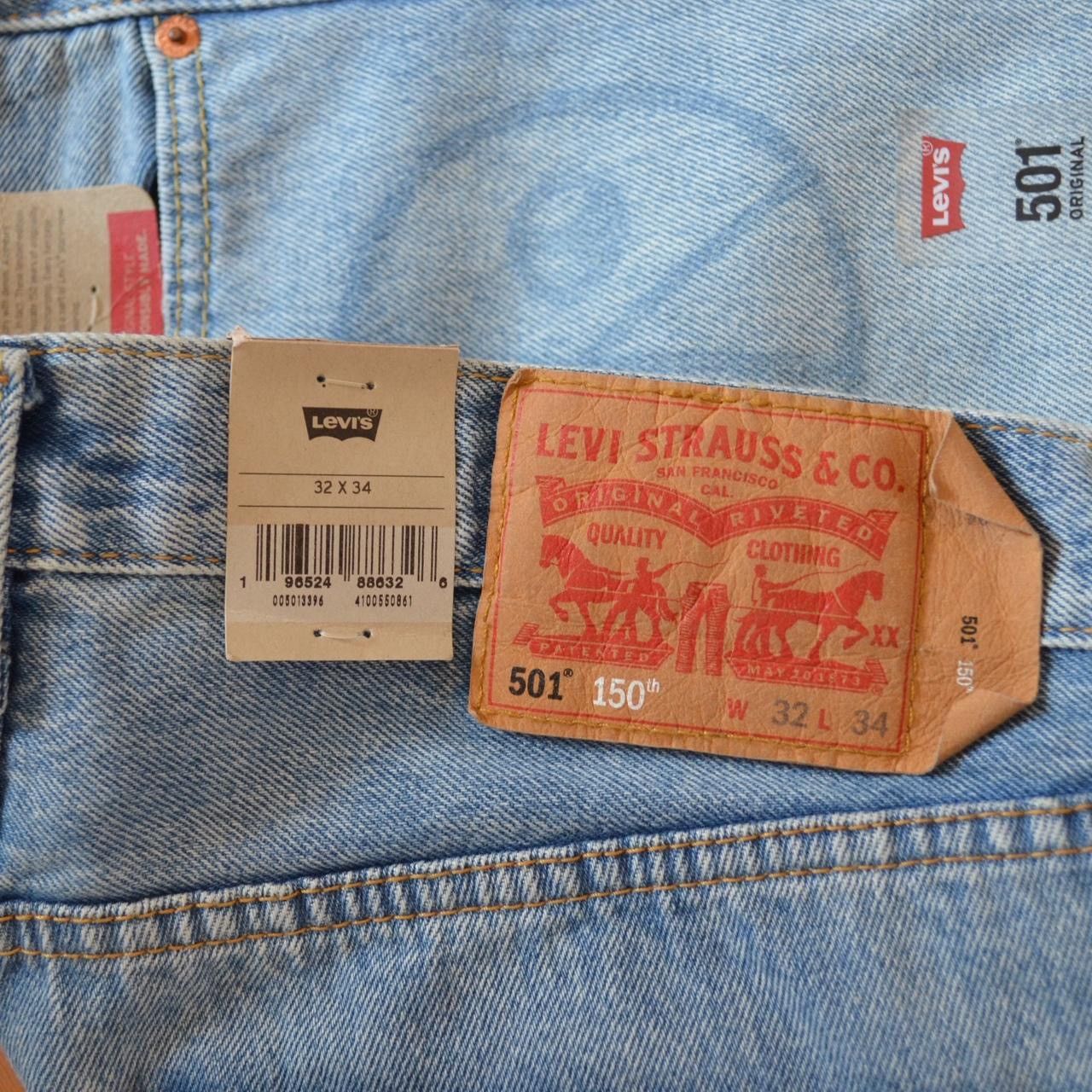 Levi's Levi’s 150th anniversary “PEACE NO WAR” 501 jeans 32 x 34 Size US 32 / EU 48 - 5 Thumbnail