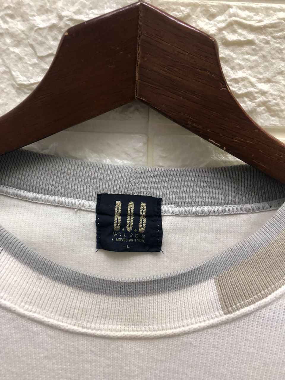 Japanese Brand Vintage Bobwilson knitwear sweater application Size US L / EU 52-54 / 3 - 3 Thumbnail