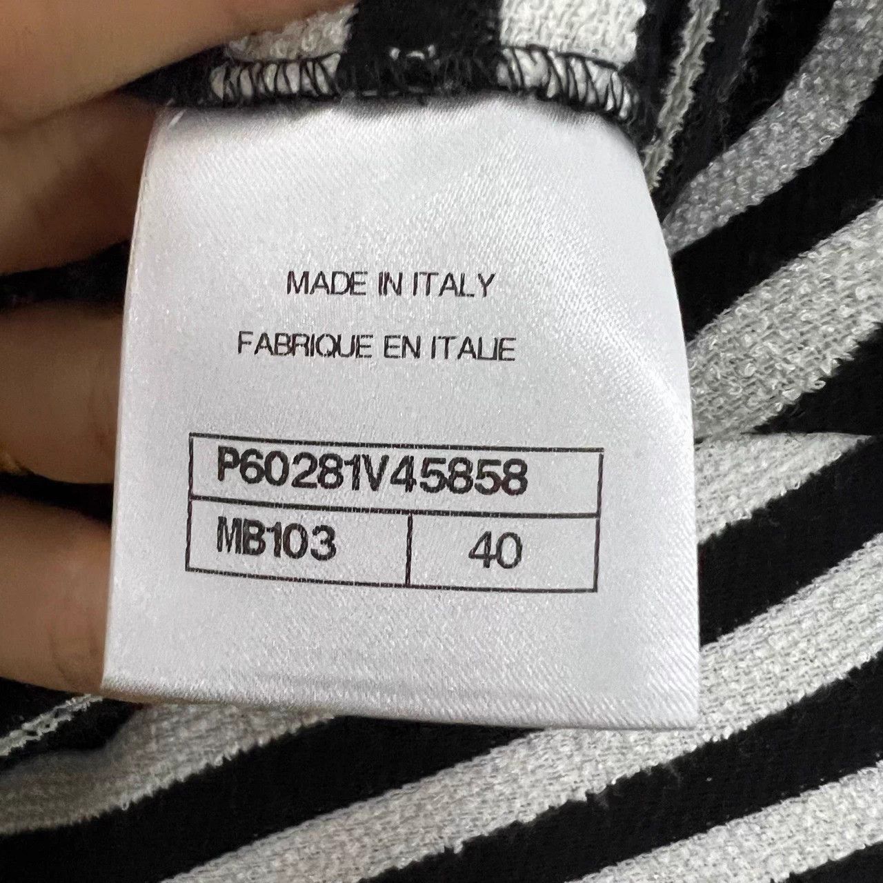 Chanel CHANEL black and white stripe pants 40 Size 28" / US 6 / IT 42 - 7 Thumbnail