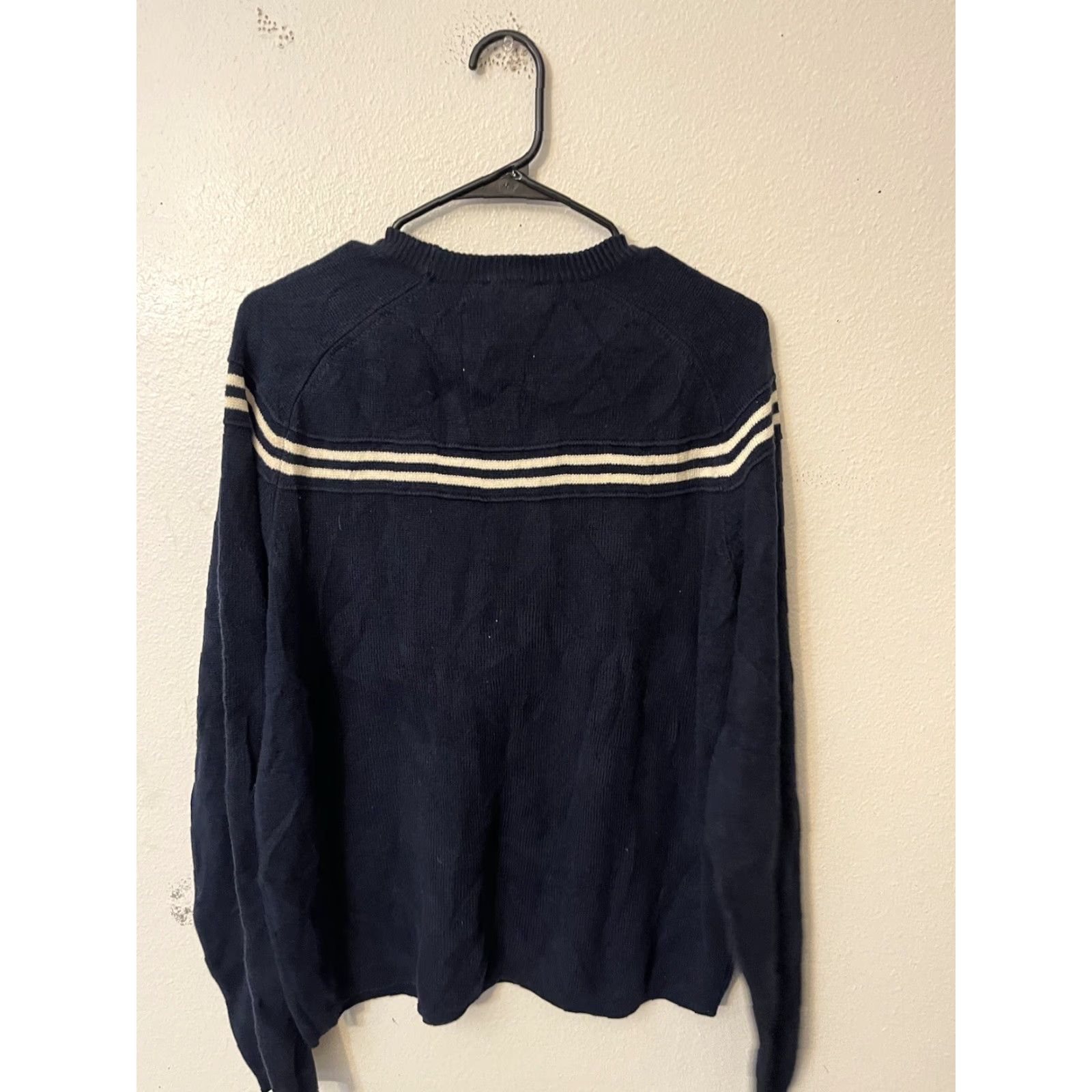 Abercrombie & Fitch Abercrombie and Fitch Mens Crew Neck Pullover Navy Blue Logo Sweater Large Size US L / EU 52-54 / 3 - 2 Thumbnail