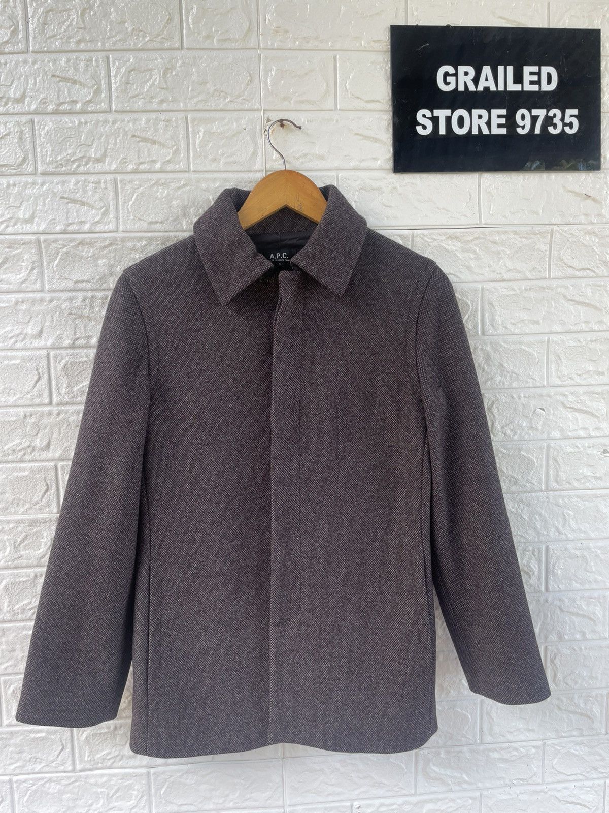 A.P.C. × Japanese Brand × Vintage Vintage A.P.C Wool Jacket Size US S / EU 44-46 / 1 - 5 Thumbnail