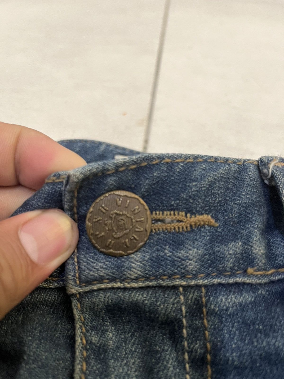 Worldwide Youth RARE Distressed DPSR WORLDWIDE Denim Jeans Size US 32 / EU 48 - 5 Thumbnail