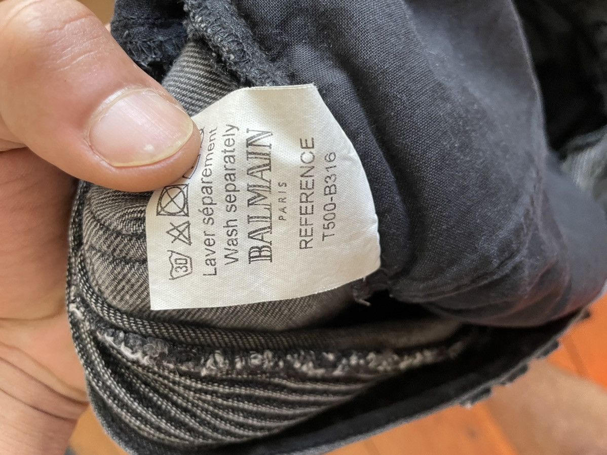 Balmain AW10 Balmain by Decarnin Baked Bikers Size US 32 / EU 48 - 6 Thumbnail