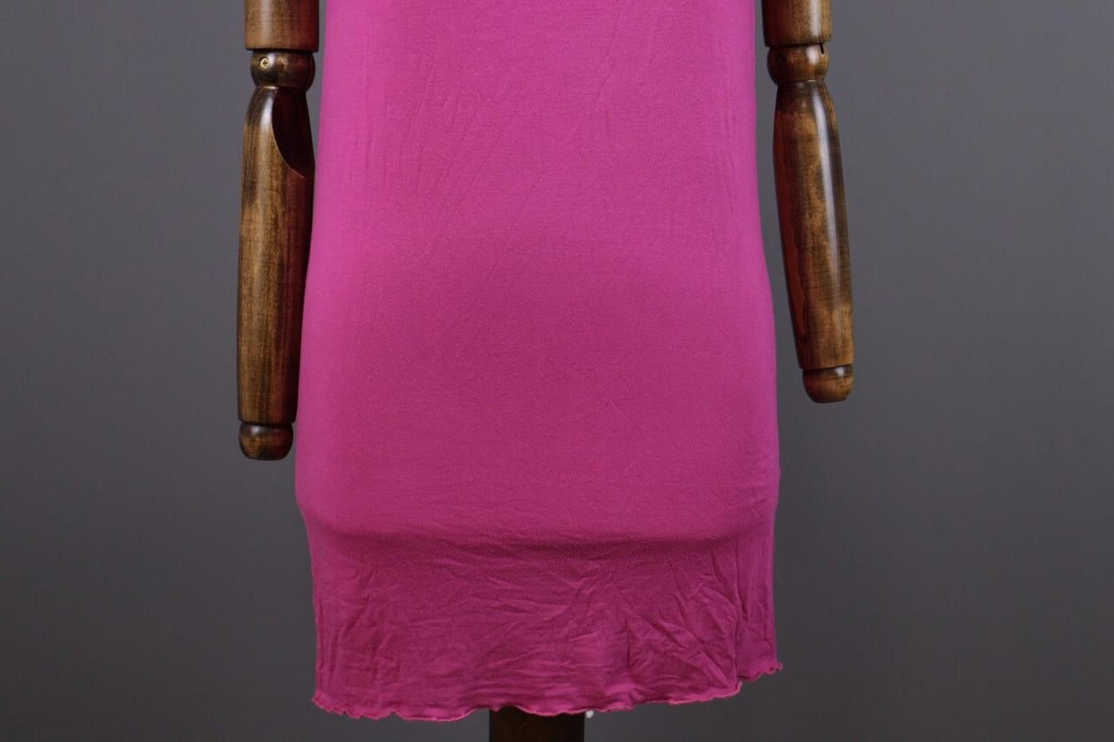 Designer Gudrun Sjoden Pink Bodycon Tunic Blouson Dress Size M Size M / US 6-8 / IT 42-44 - 2 Thumbnail