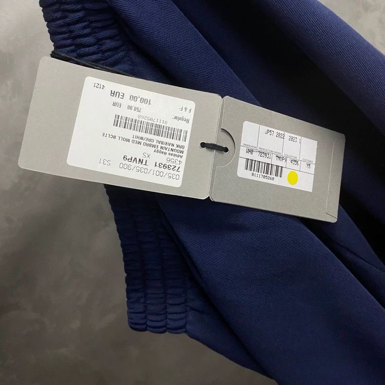 Balenciaga Balenciaga balenciaga adidas navy blue embroidered logo sw Size US 28 / EU 44 - 6 Thumbnail