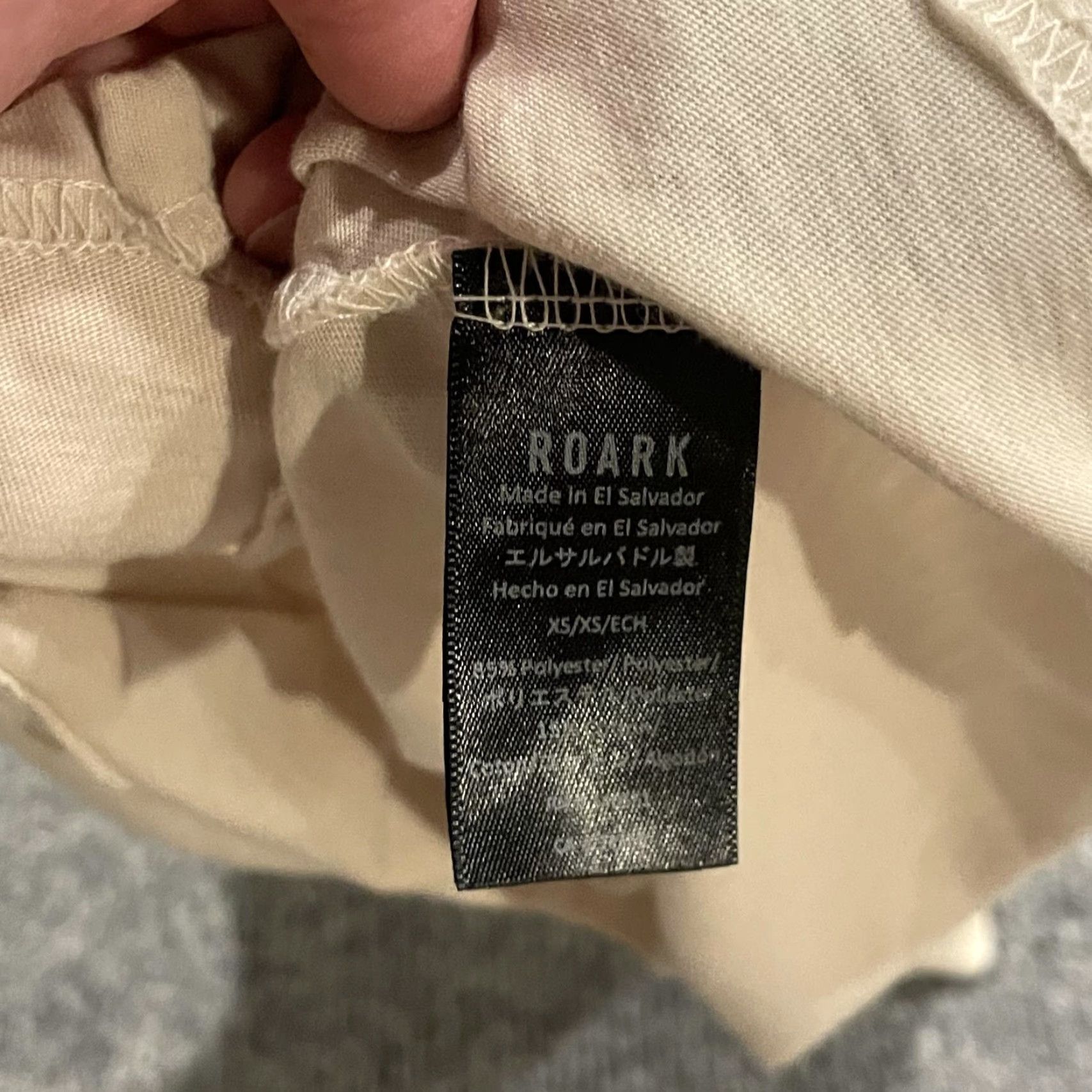 Roark Roark Run Amok Mathis Core SS Shirt Mens XS Beige Graphic Running TShirt Tee Size US XS / EU 42 / 0 - 6 Thumbnail