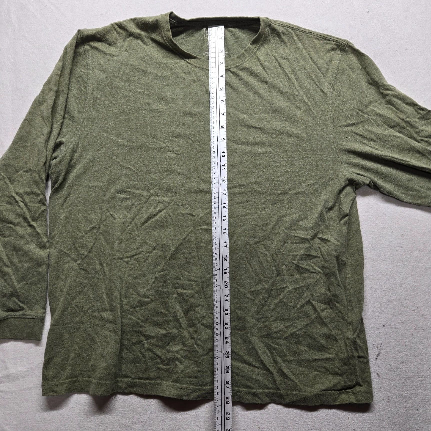 Vintage L.L. Bean Shirt Men XL Green 100% Cotton Long Sleeve Crew Neck Basic Casual Everyday" Size US XL / EU 56 / 4 - 5 Thumbnail