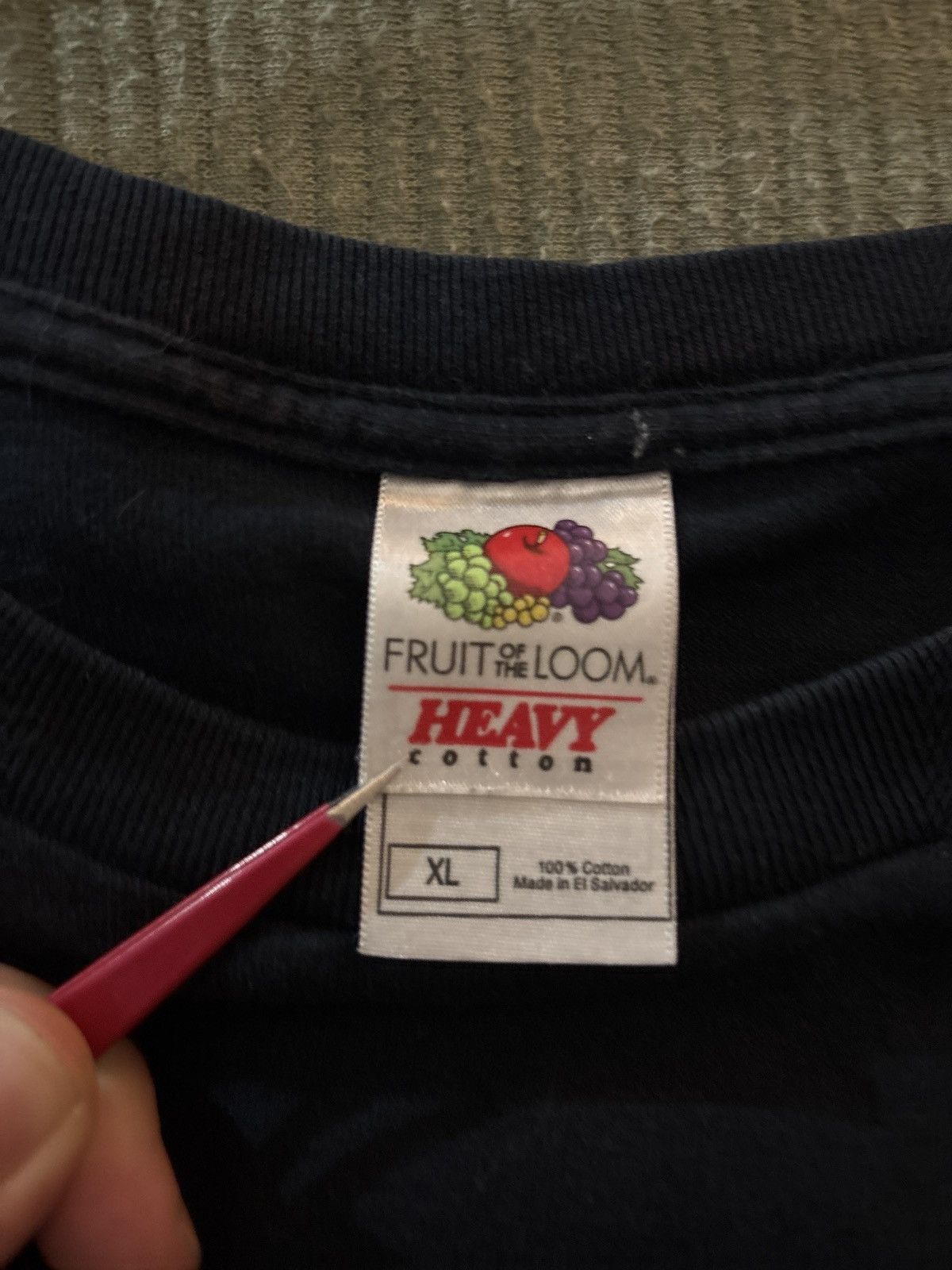 Fruit Of The Loom Black Graphic short sleeve shirt Size US XL / EU 56 / 4 - 2 Thumbnail
