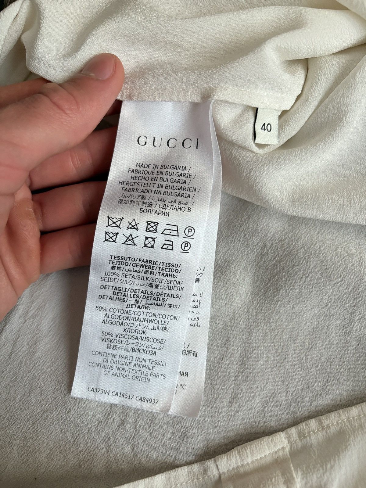 Gucci Gucci Uniform Silk Women’s Shirt Button Ups Size S / US 4 / IT 40 - 9 Thumbnail
