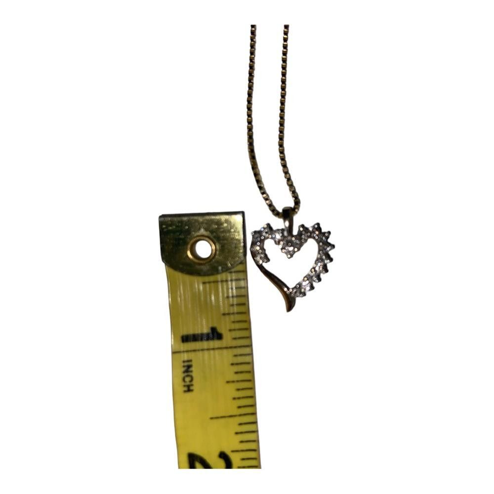 Designer 14K Gold .88 Diamond Heart Pendant & Necklace Size ONE SIZE - 5 Thumbnail