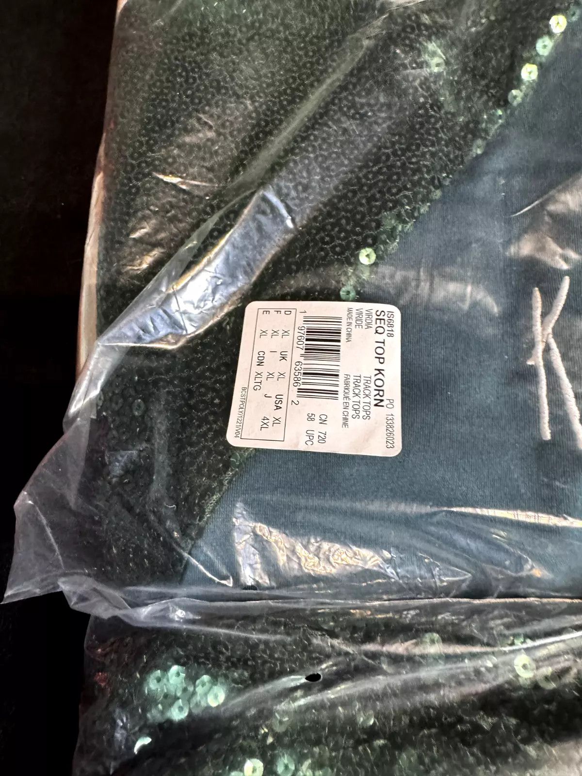 Adidas KoRn Adidas Green Sequin Track Suit Set XL Jacket & L Pants Size US XL / EU 56 / 4 - 10 Thumbnail