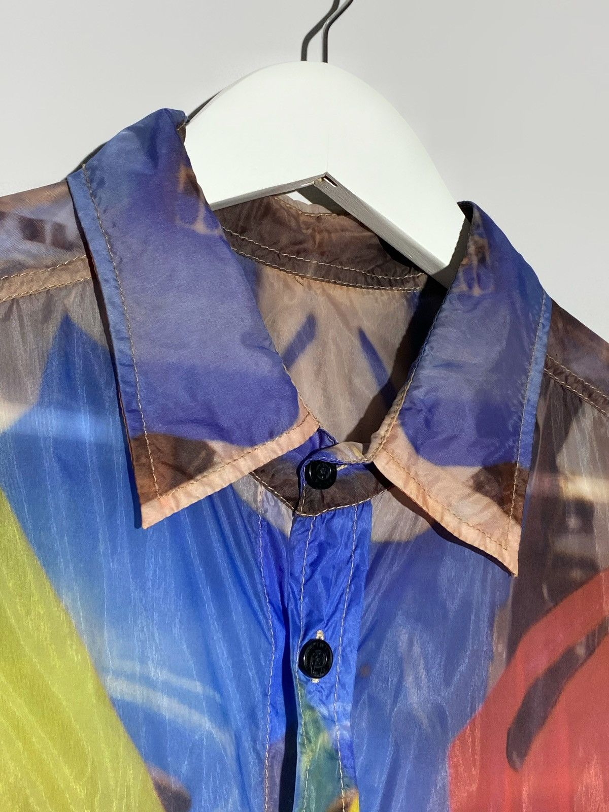 KTZ KTZ Kokon To Zai Transparent Leightweight Button Up Shirt Size US M / EU 48-50 / 2 - 9 Thumbnail