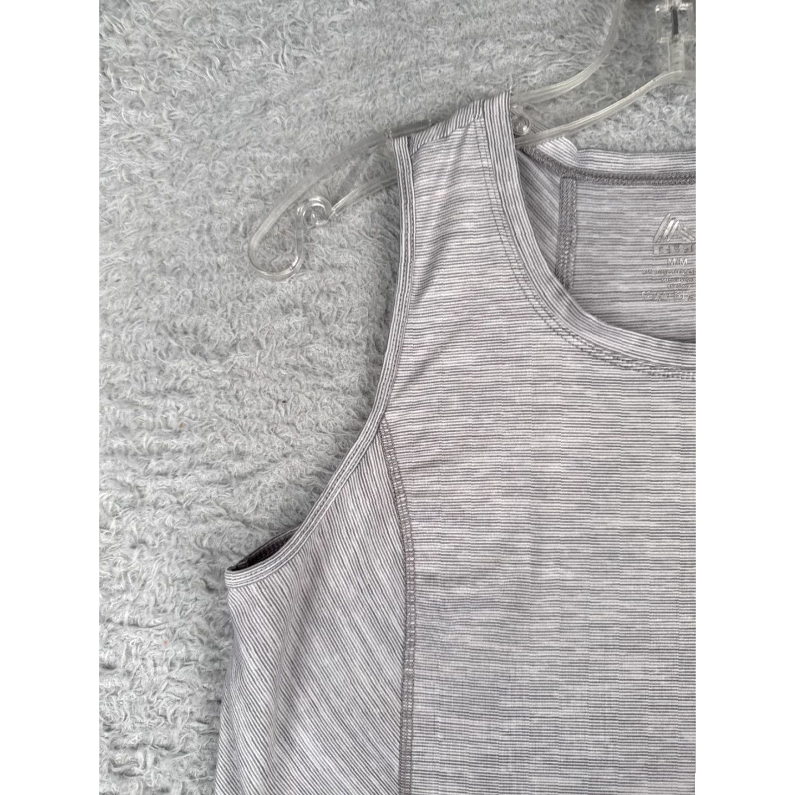 Reebok RBX Shirt Women Medium Gray Heather Tank Sleeveless Polyester Blend RBX Size M / US 6-8 / IT 42-44 - 3 Thumbnail