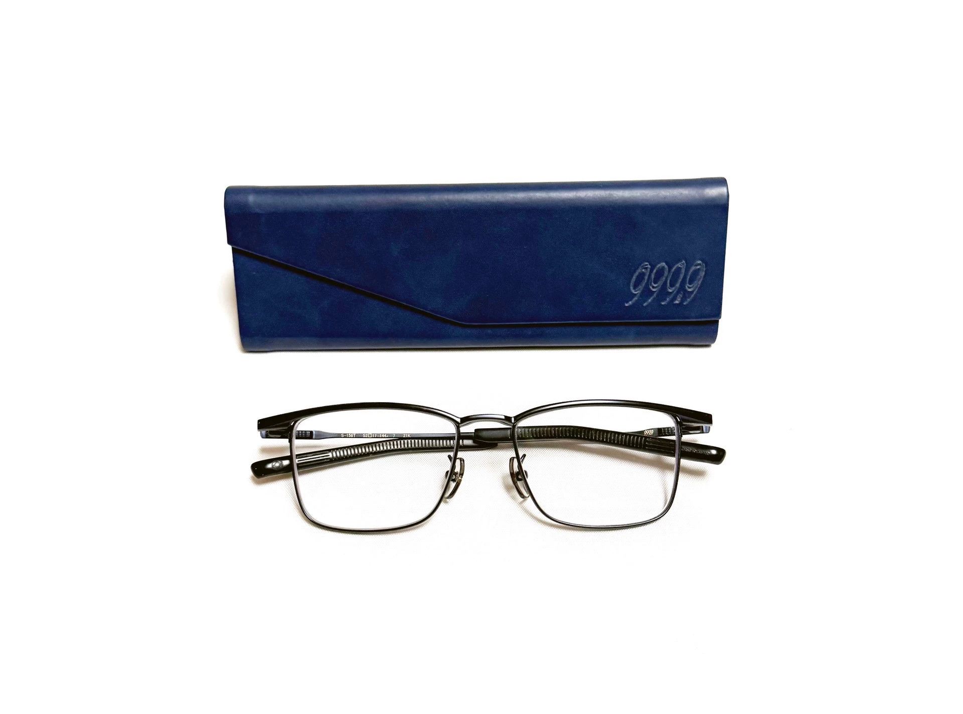 Other four nines 999.9 titanium navy 52-17-144 pre-owned Size ONE SIZE - 1 Thumbnail