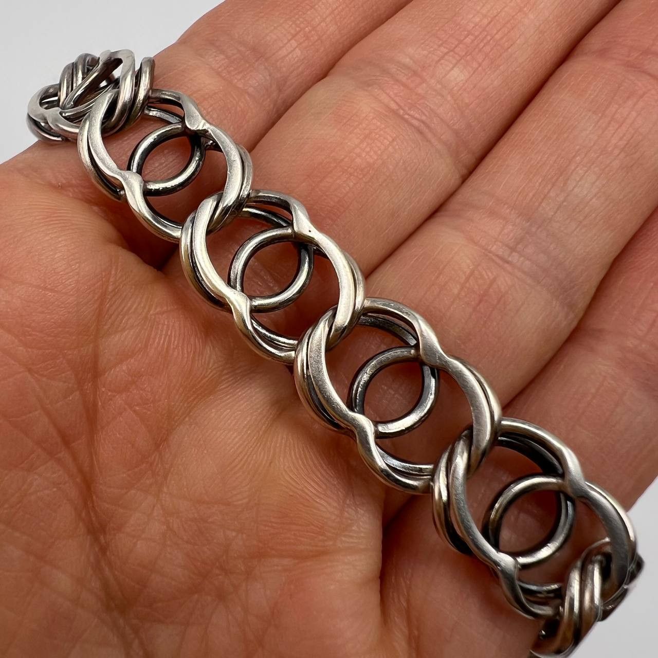 Sterling Silver Vintage Sterling Silver 925 Men's Chain Necklace 50.8 gr Size ONE SIZE - 3 Thumbnail
