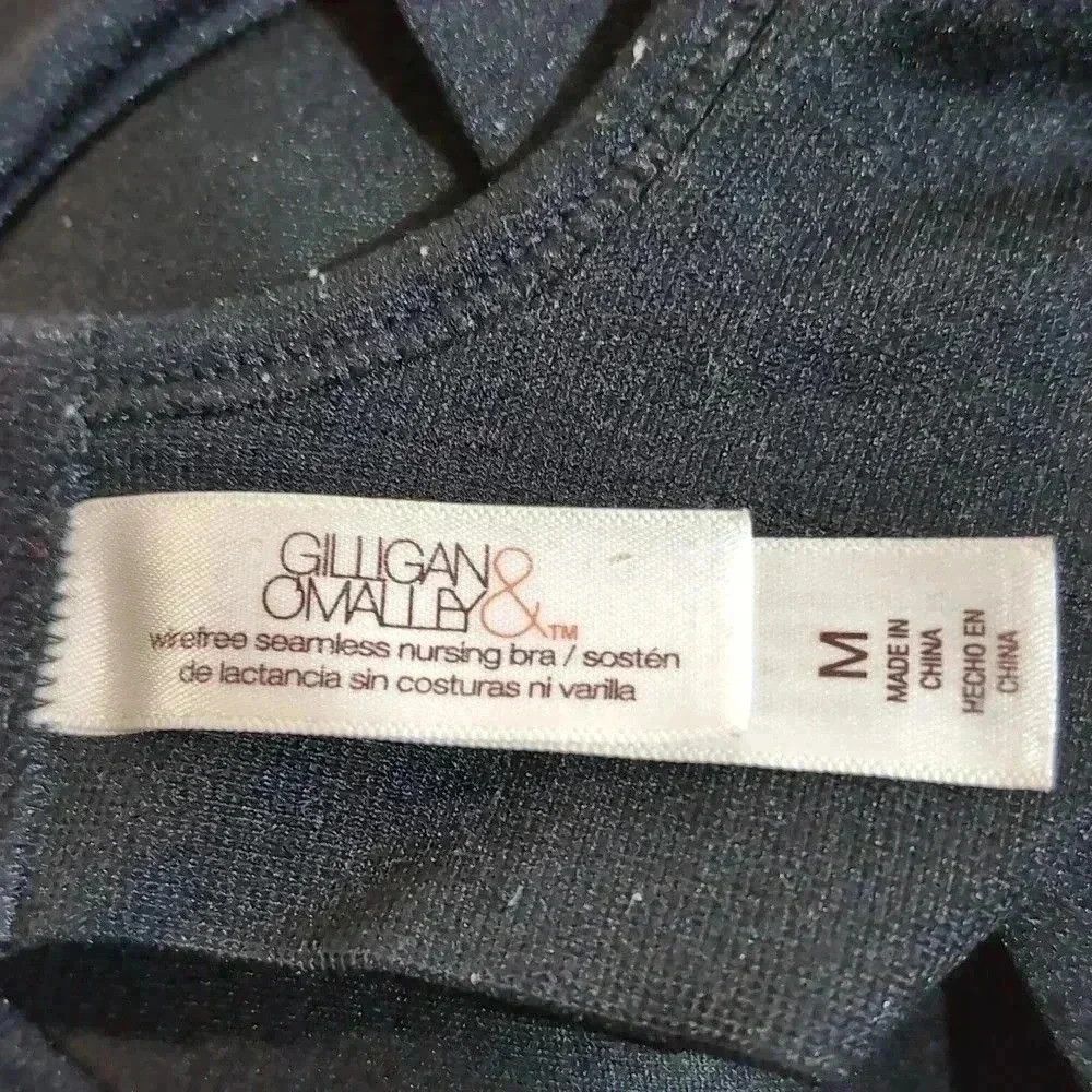 Designer Gilligan and O'Malley Nursing Bra Black sz M Size ONE SIZE - 3 Thumbnail
