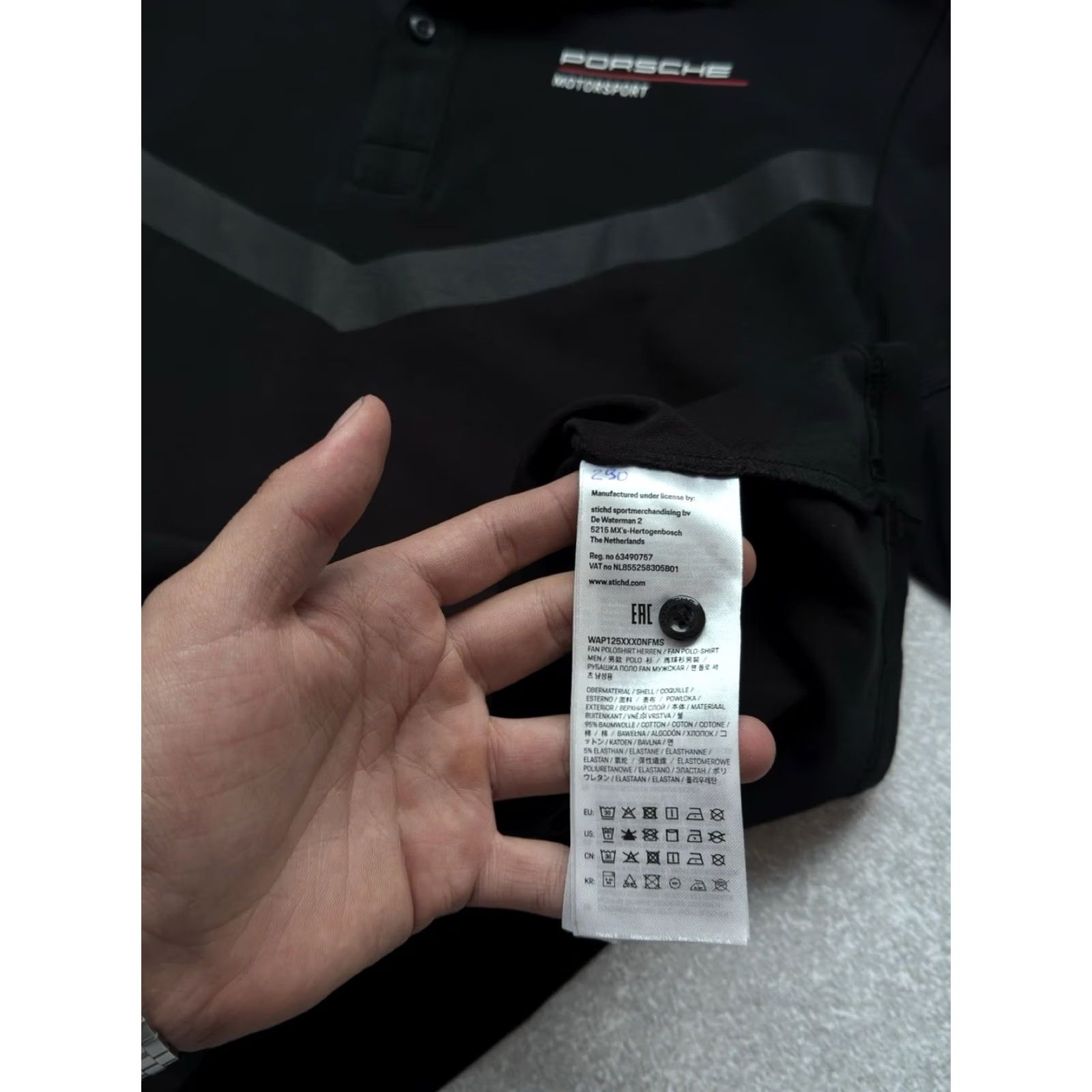 Vintage VINTAGE Porsche MotorSport Racing Big Logo Polo Black Shirt M Men Size US M / EU 48-50 / 2 - 7 Thumbnail