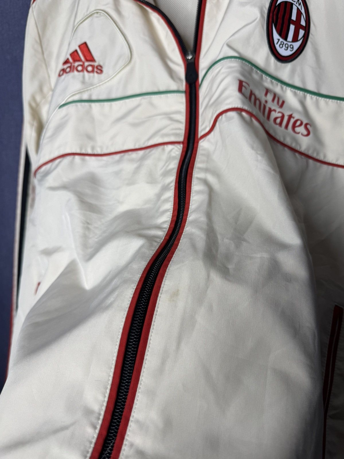 Adidas Vintage Adidas AC Milan Italy Football Jacket Soccer Track Size US M / EU 48-50 / 2 - 6 Thumbnail