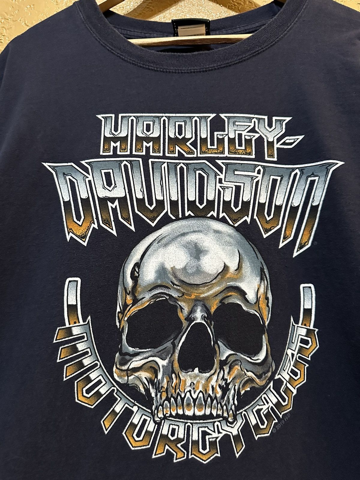 Harley Davidson × Vintage SICK 3XL CHROME SKULL HARLEY L/S Size US XXL / EU 58 / 5 - 4 Thumbnail