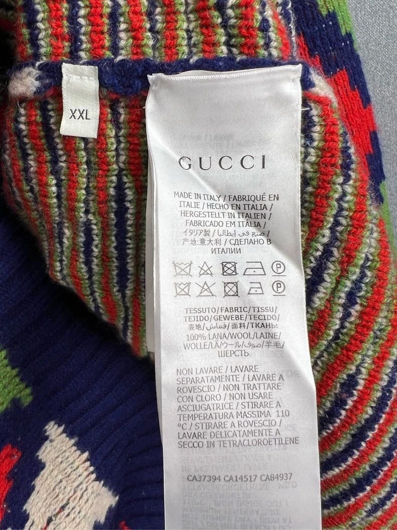 Gucci Gucci Old flower full LOGO sweater 2503-Nextarrow Size US XXL / EU 58 / 5 - 5 Thumbnail