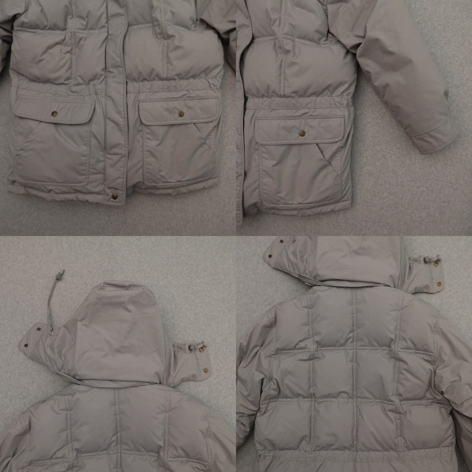 Eddie Bauer VTG 80s Eddie Bauer Goose Down Hooded Full Zip Parka Gray XL (23X30) Adult Mens Size US XL / EU 56 / 4 - 9 Thumbnail