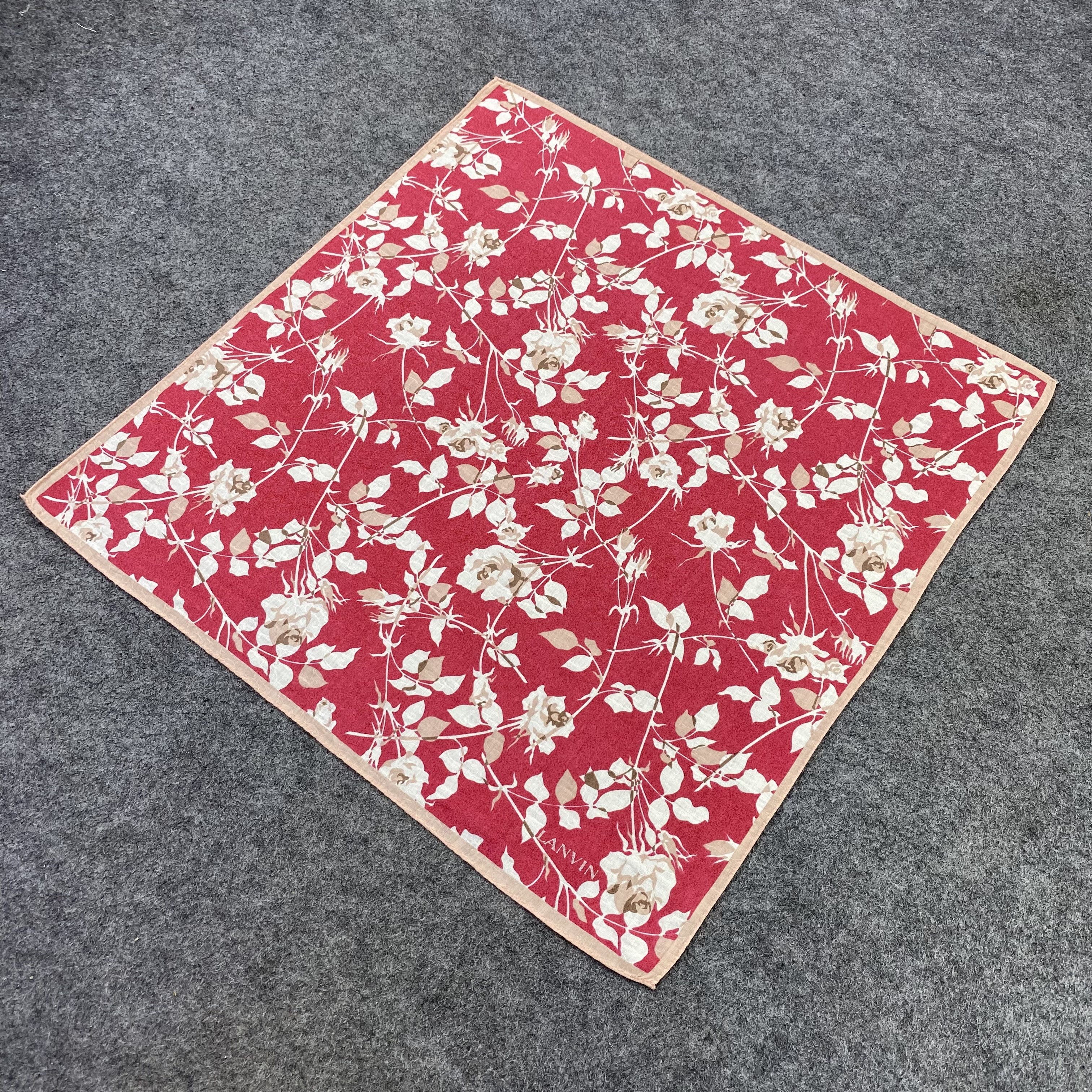 Lanvin Lanvin Handkerchief Neckerchief Bandana-B1885 Size ONE SIZE - 4 Thumbnail