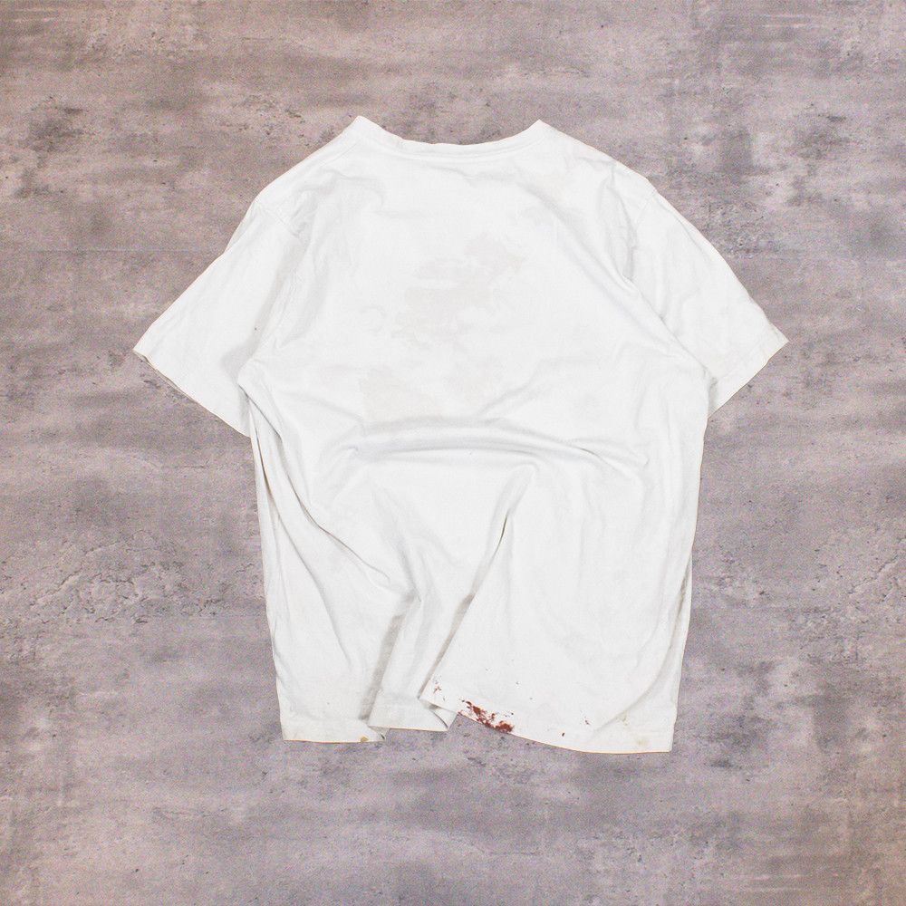 Jimi Hendrix Y2K 2000's 00's Jimi Hendrick Faced Thrashed White T-Shirt Size US L / EU 52-54 / 3 - 2 Thumbnail