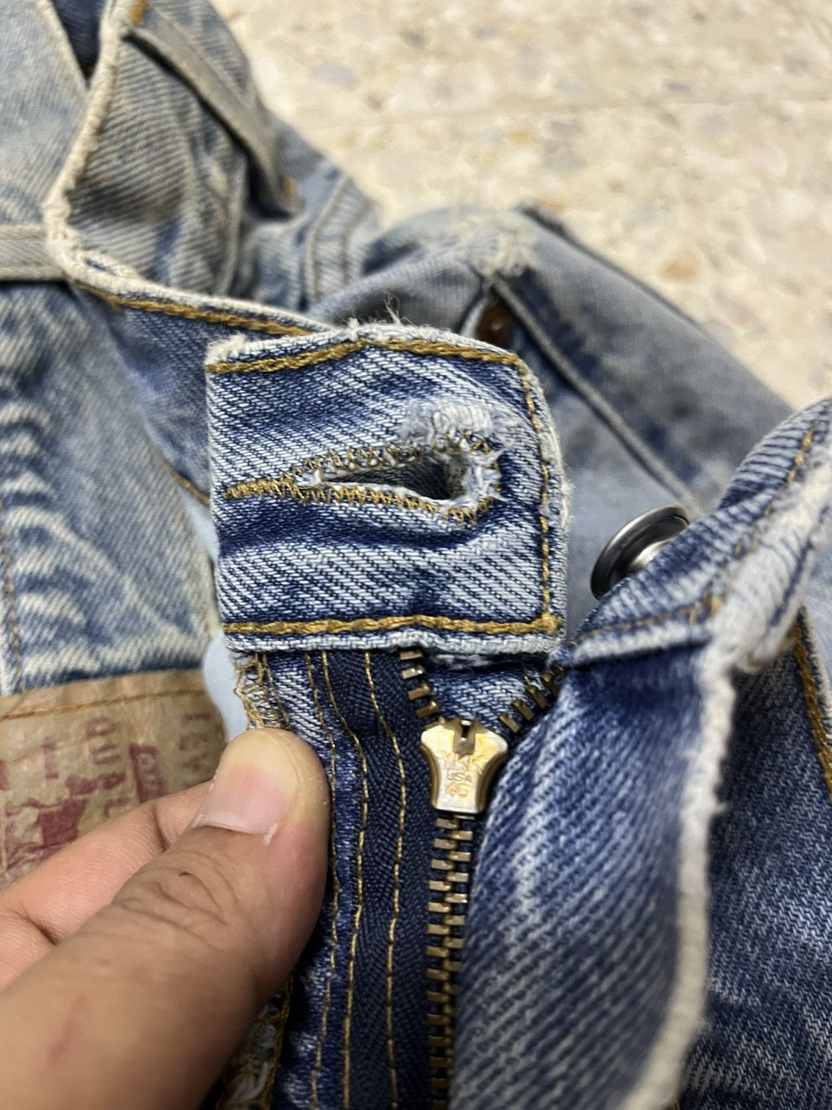 Levi's Rare Vintage Levi’s 517 Light Blue Faded Distressed Size US 35 - 8 Thumbnail