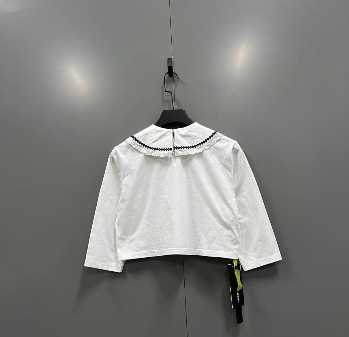 Miu Miu Miu Miu Mini Logo Peter Pan Collar Long Sleeve Top J41 Size M / US 6-8 / IT 42-44 - 2 Thumbnail