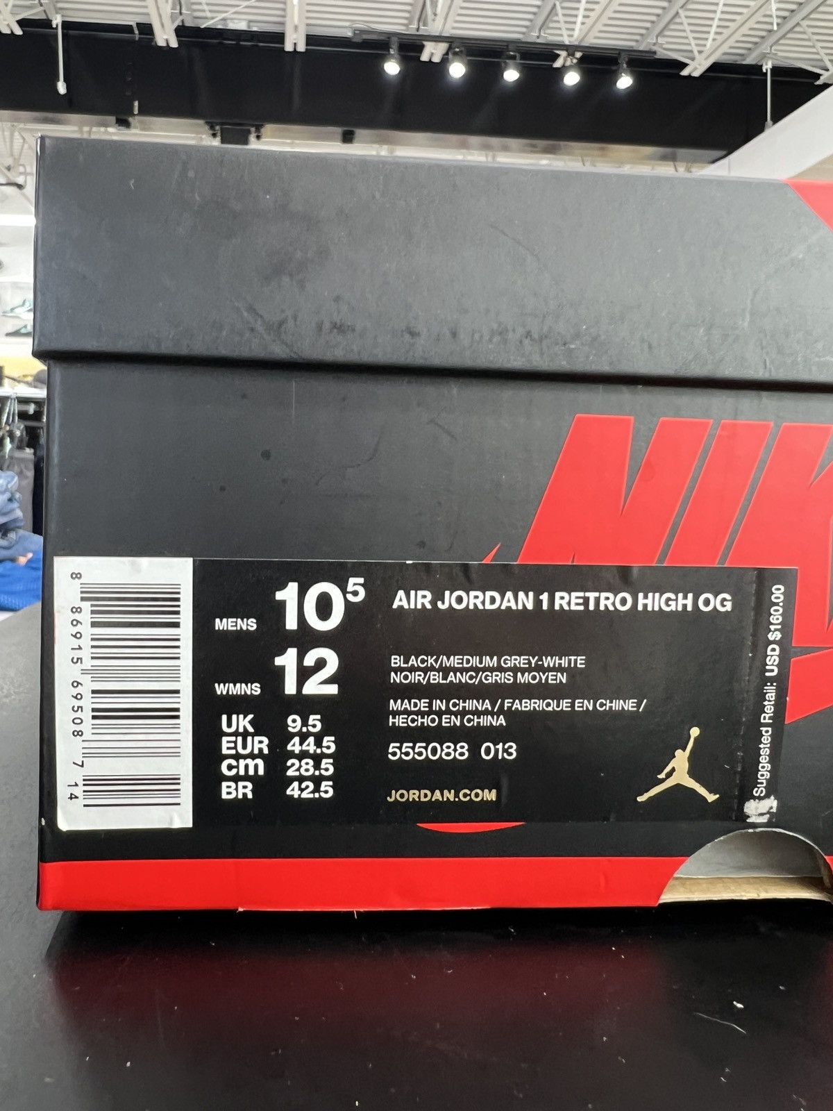 Jordan Brand × Nike Air Jordan 1 Shadow Sz. 10.5 (2018) Size US 10.5 / EU 43-44 - 11 Thumbnail
