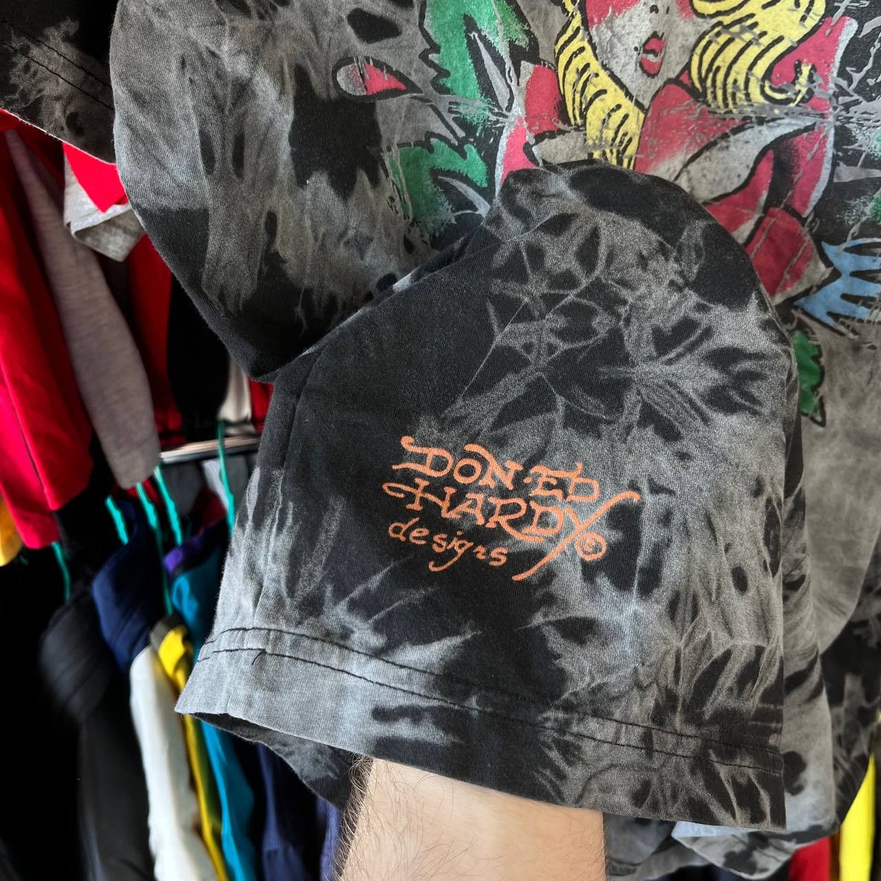 Ed Hardy Ed Hardy `Love kills slowly` Tie-dye Tshirt Size L Size US L / EU 52-54 / 3 - 12 Thumbnail