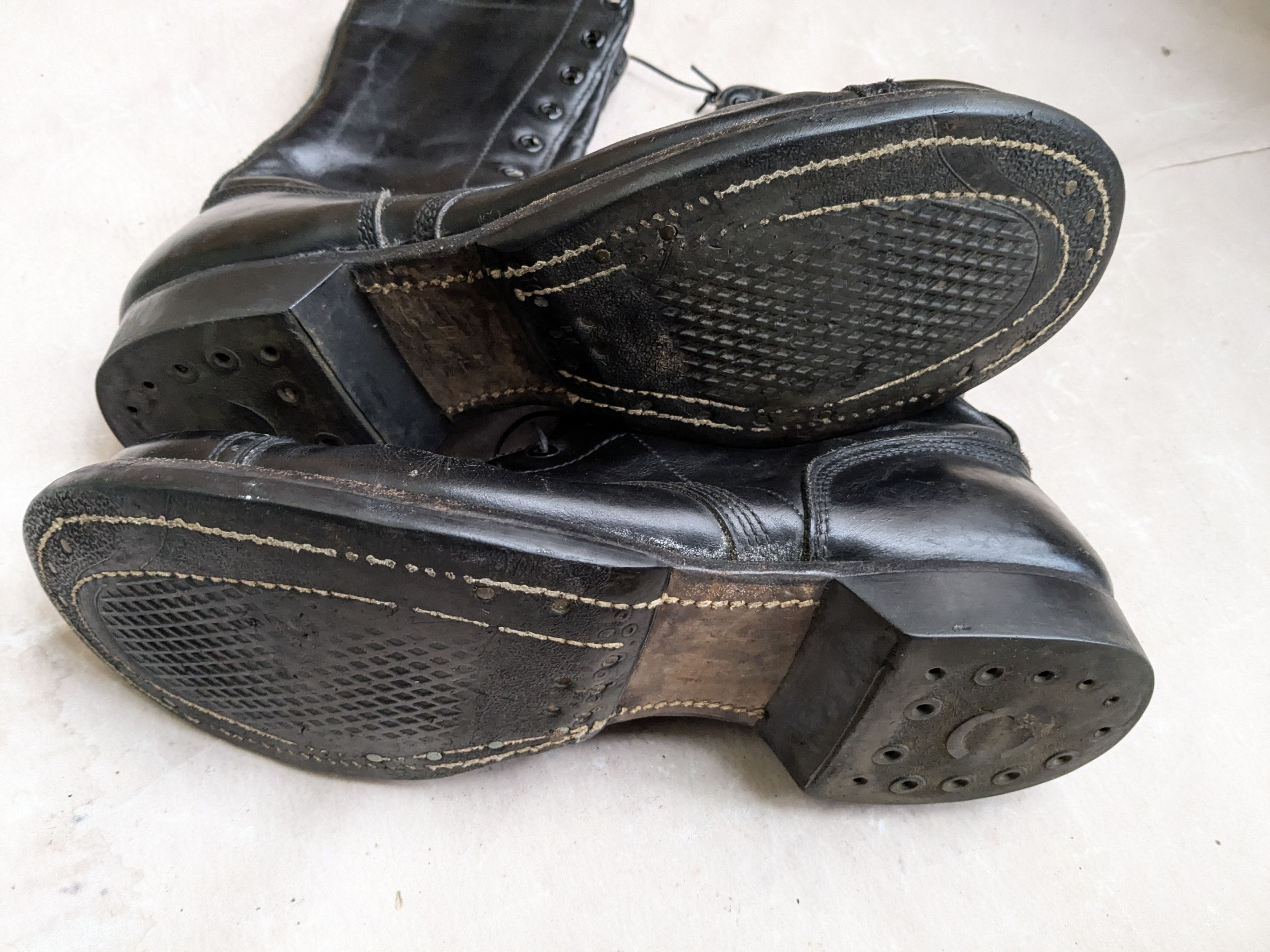 Genuine Leather Corcoran Combat Boots Black 10 D Leather USA Vintage Size US 10 / EU 43 - 13 Thumbnail
