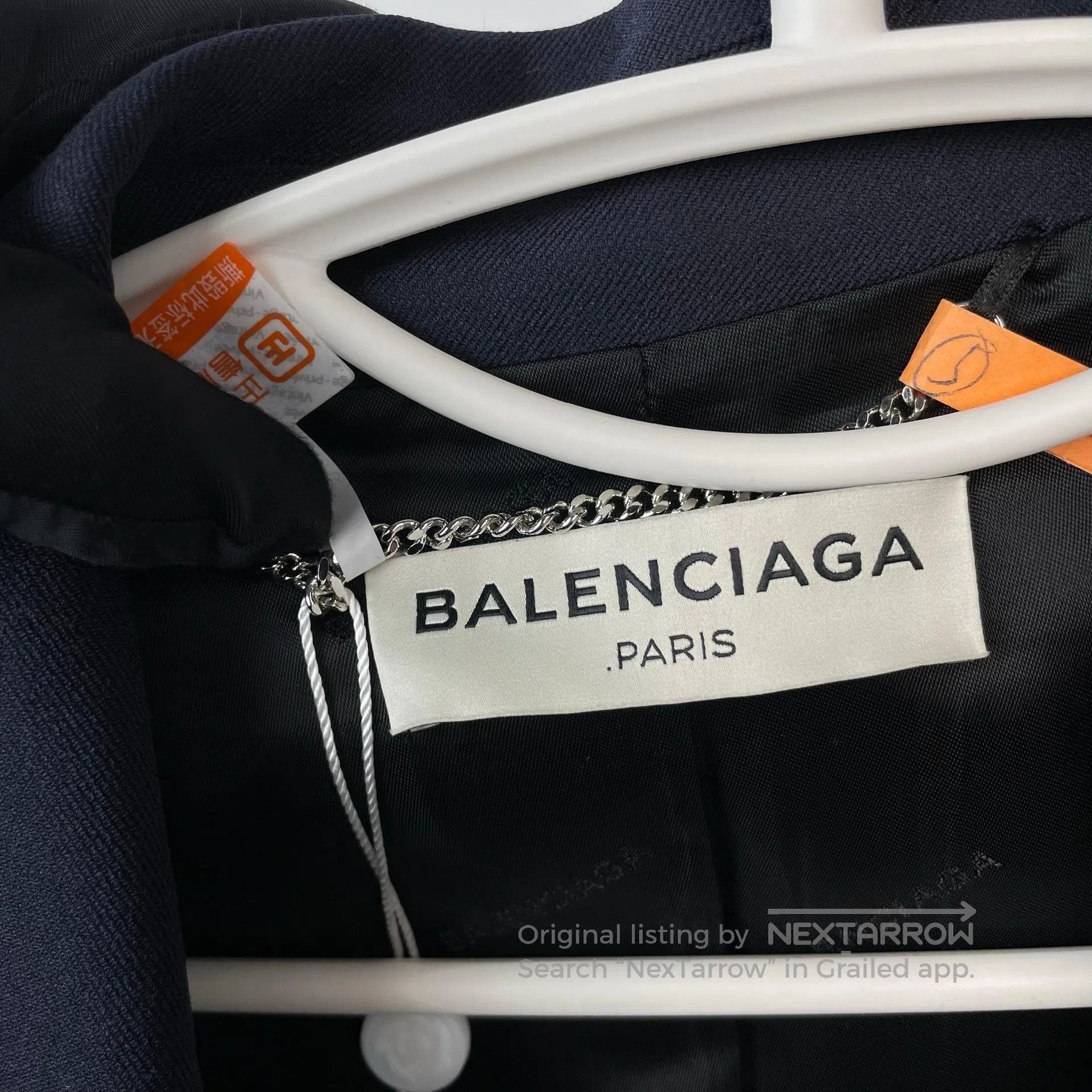Balenciaga Balenciaga Deep Blue Double-breasted Coat Jacket| Size XXS / US 00 / IT 34 - 6 Thumbnail