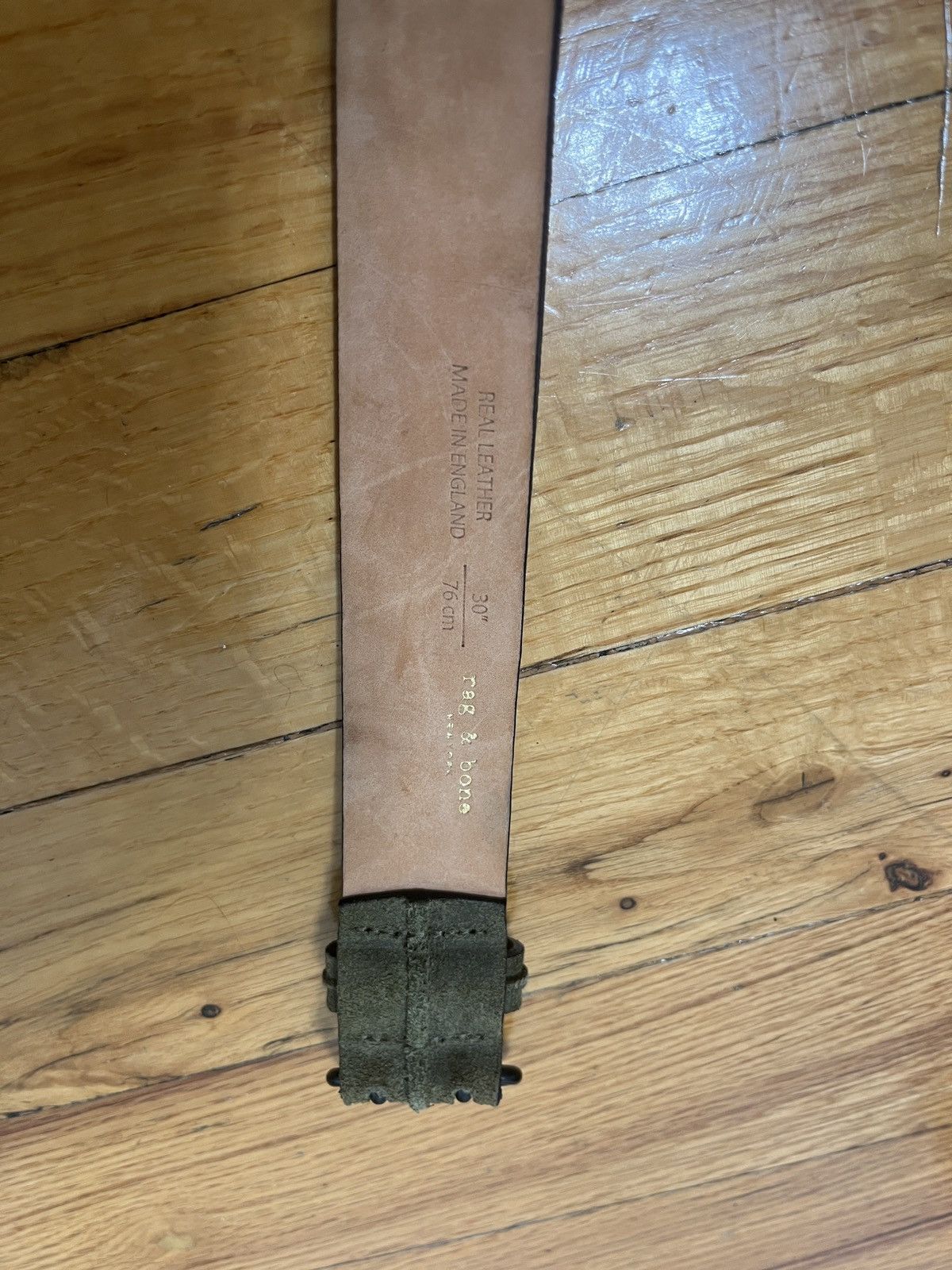 Rag & Bone Rag & Bone Belt Olive Ace Belt 30 NWT [Made in England] Size 30 - 5 Thumbnail
