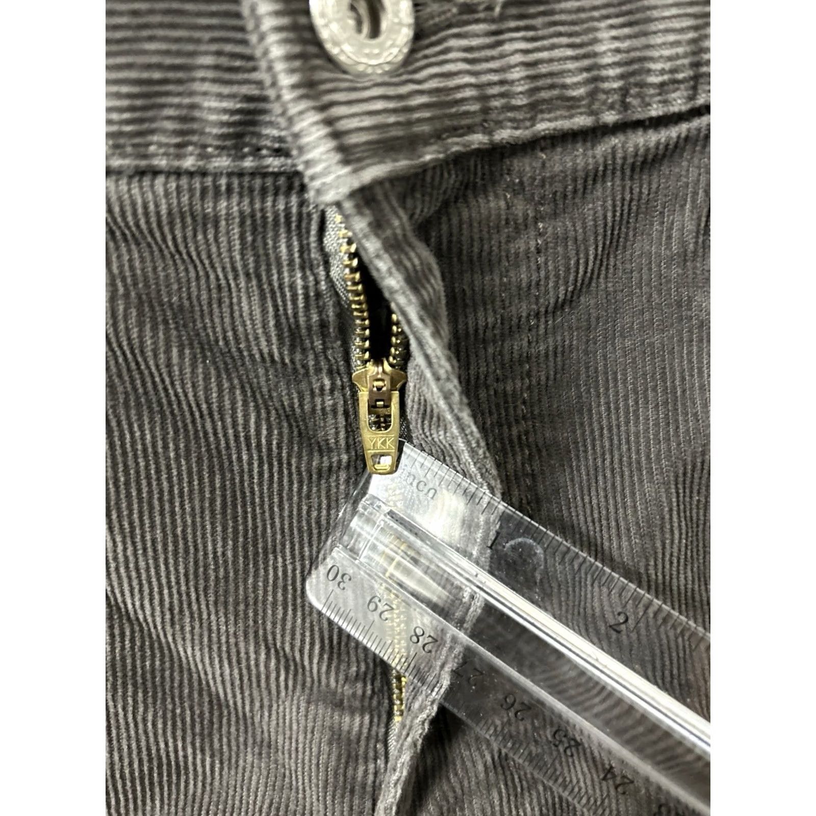 Vintage J Crew 770 Corduroy Pants Mens 33x32 Gray Slim Fit Casual Workwear Trousers Size US 33 - 5 Thumbnail