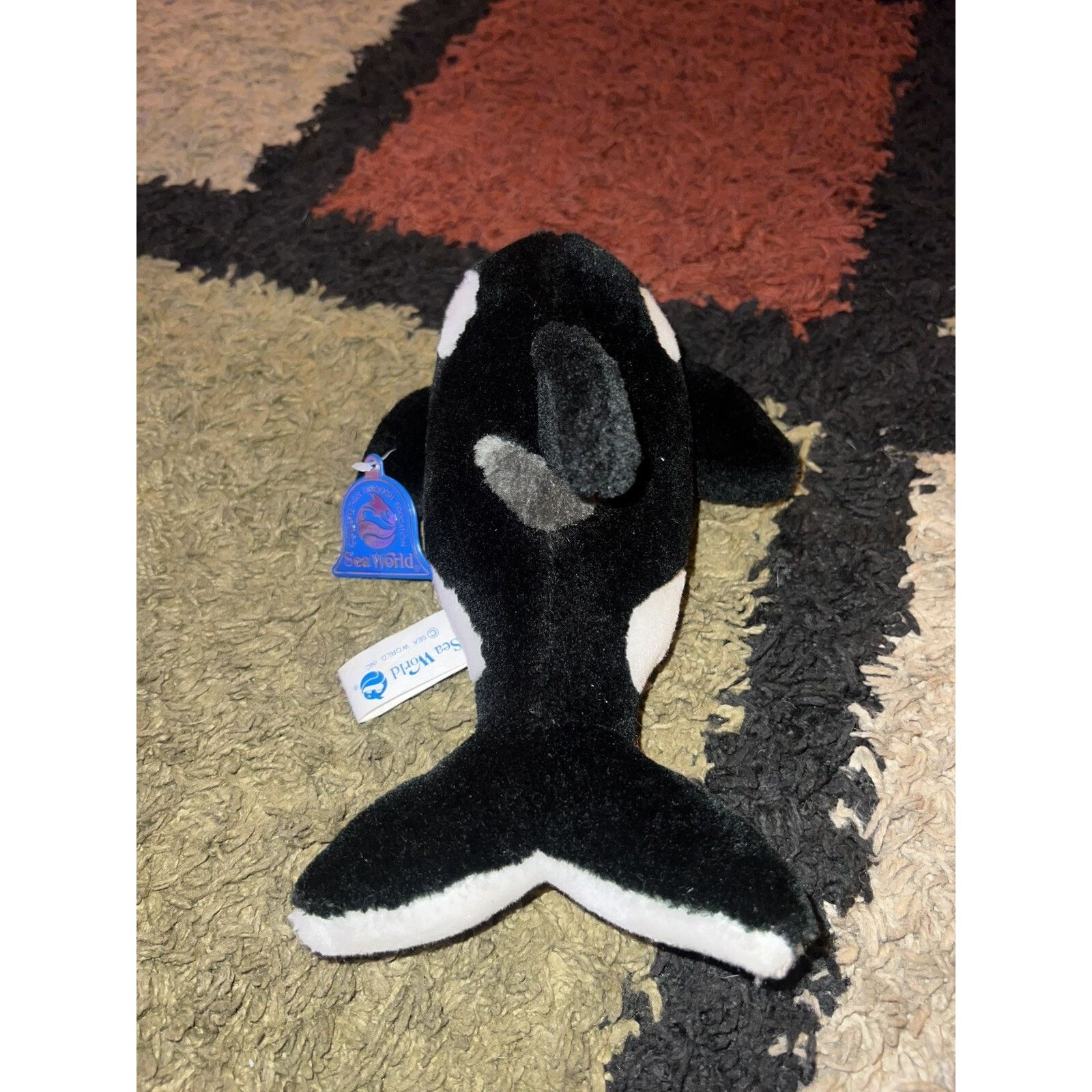Other Vintage Sea World Shamu (Killer Whale) Plush w Original Tag! Size ONE SIZE - 3 Thumbnail