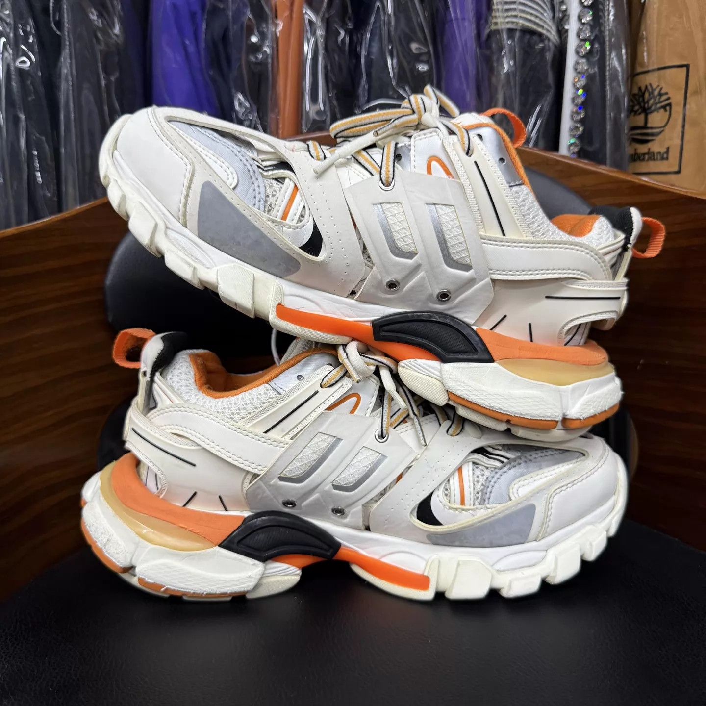 Balenciaga Balenciaga Track White/Orange 37 Excellent Condition Size US 6.5 / IT 36.5 - 6 Thumbnail
