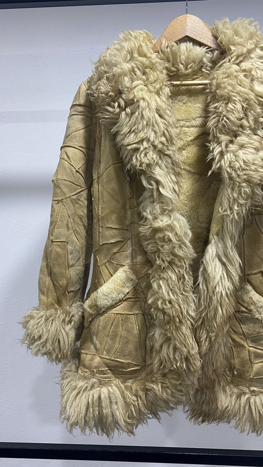 Vintage Grunge Suede Shaggy Winter Jacket