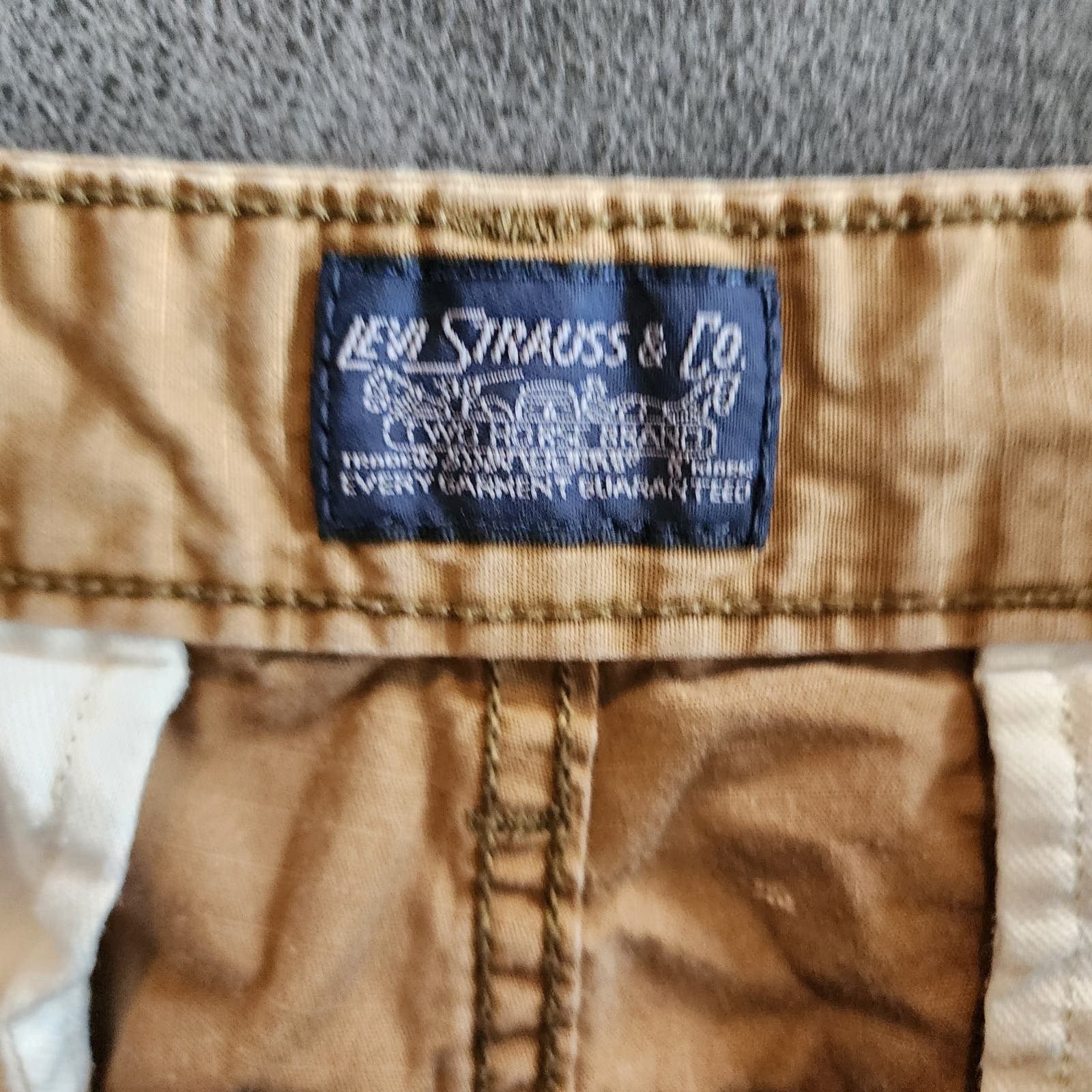 Levi's Levi's Strauss Rip-Stop Cargo Khaki Shorts 34" Waist Size US 34 / EU 50 - 4 Thumbnail