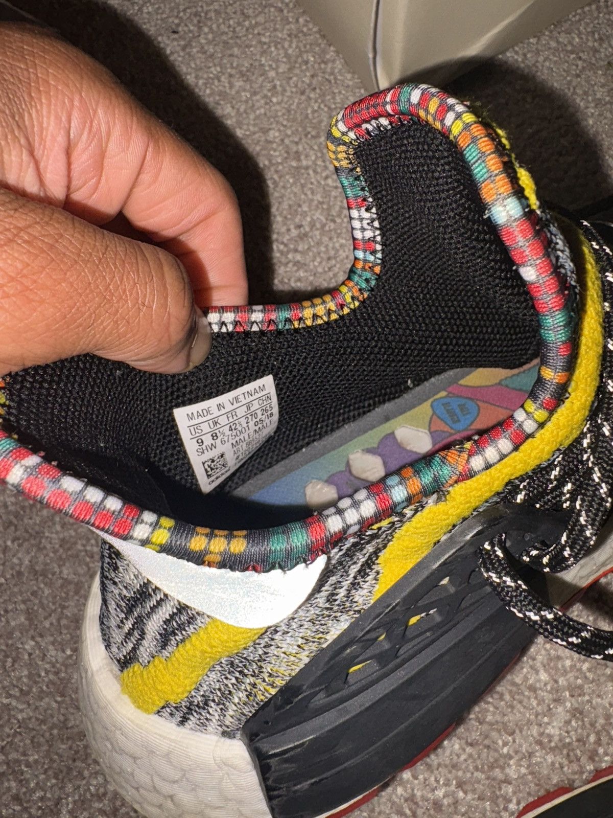 Adidas adidas NMD Human Race Pharrell Solar Pack Red Size US 9 / EU 42 - 5 Thumbnail
