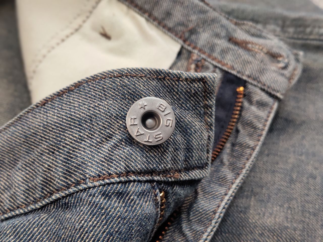 Big Star Vintage 90's Big star products Blue Denim Jeans Y2K Style Size US 33 - 18 Thumbnail