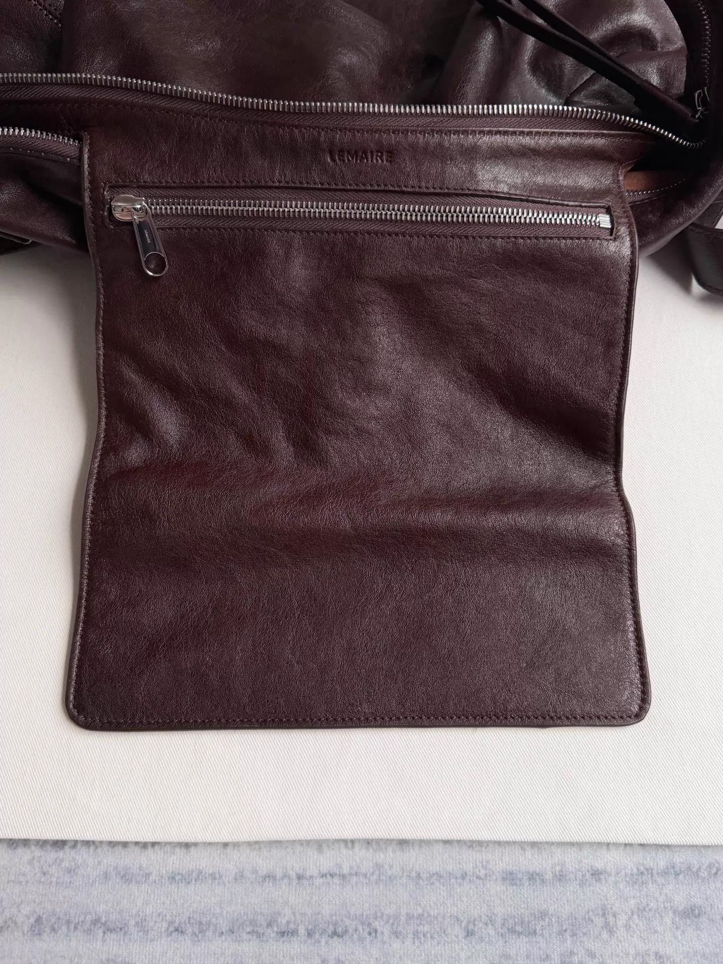 Lemaire Lemaire Belted Hobo Tote Espresso Calfskin Jennie 25SS Size ONE SIZE - 8 Thumbnail