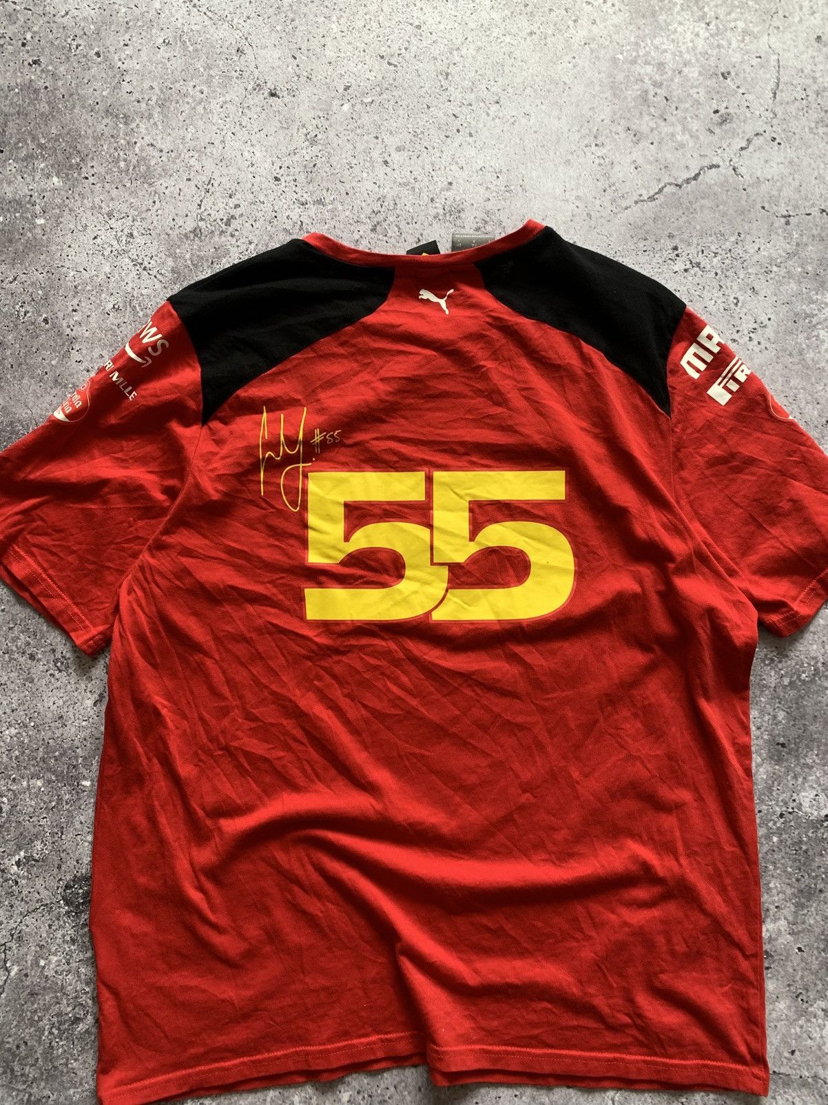 Ferrari × Puma 🔥PUMA FERRARI 2023 FORMULA 1 CARLOS SAINZ SCUDERIA T-SHIRT Size US L / EU 52-54 / 3 - 7 Thumbnail
