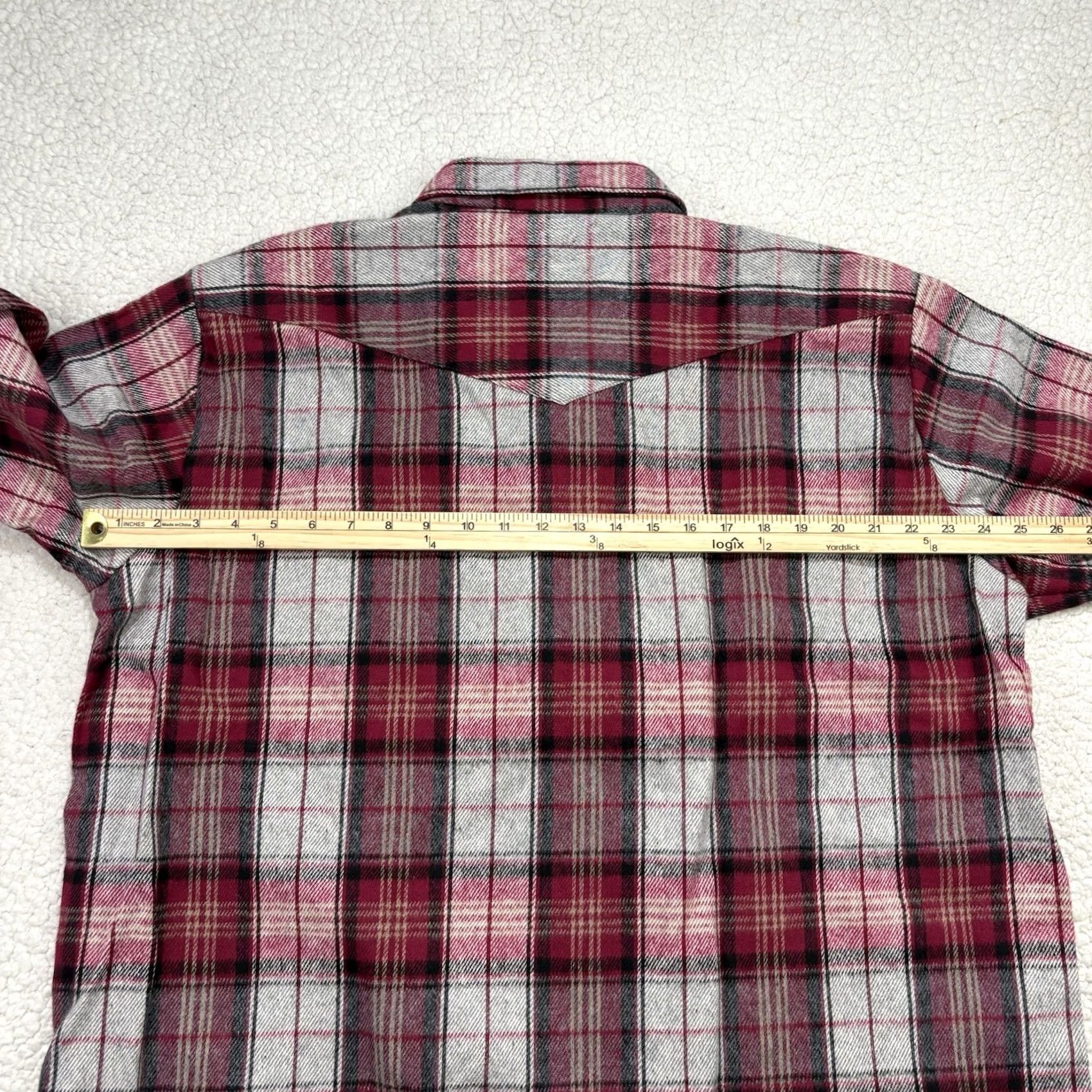Vintage VINTAGE Saddle King Western Pearl Snap Shirt Men's XL Red Plaid Flannel Heavy Size US XL / EU 56 / 4 - 4 Thumbnail