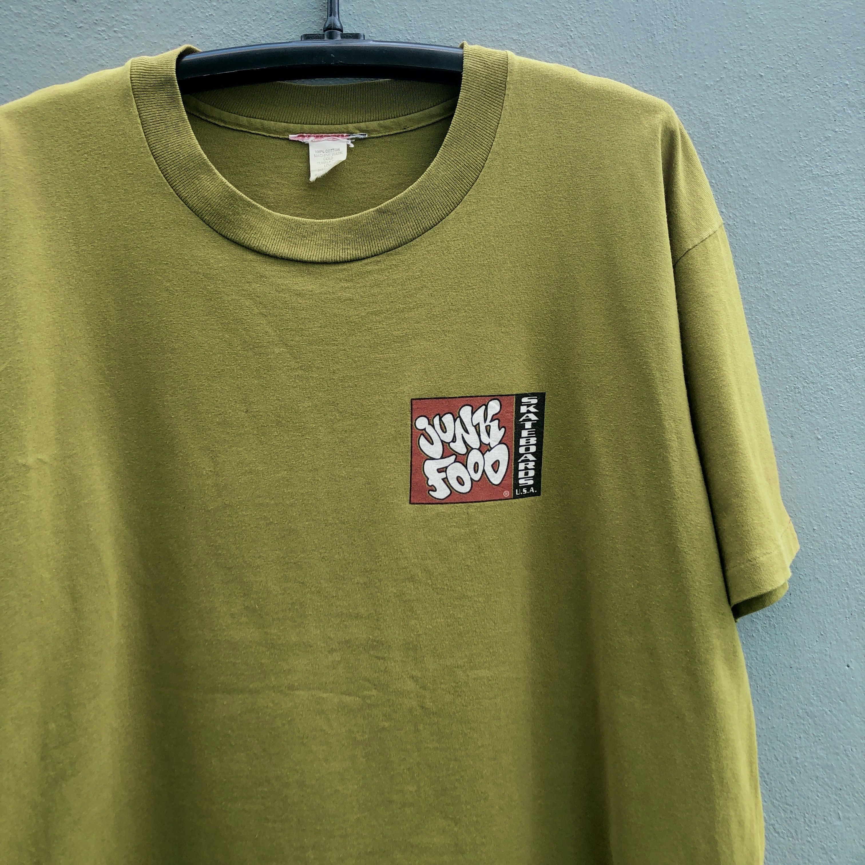 Junk Food 90s JUNK FOOD SKATEBOARDS Tee XL single stich Size US XL / EU 56 / 4 - 1 Thumbnail